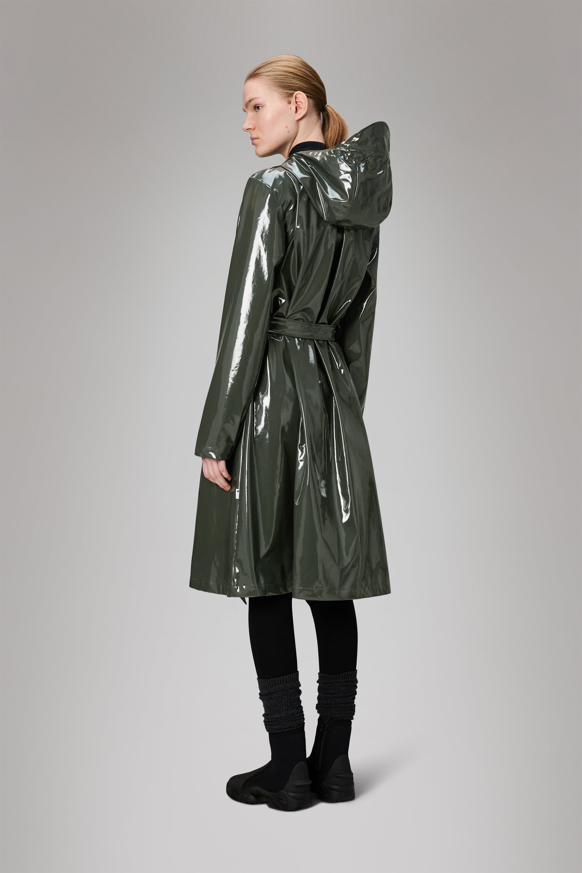 Rains A-Line Longer W Jacket Swamp Jacket