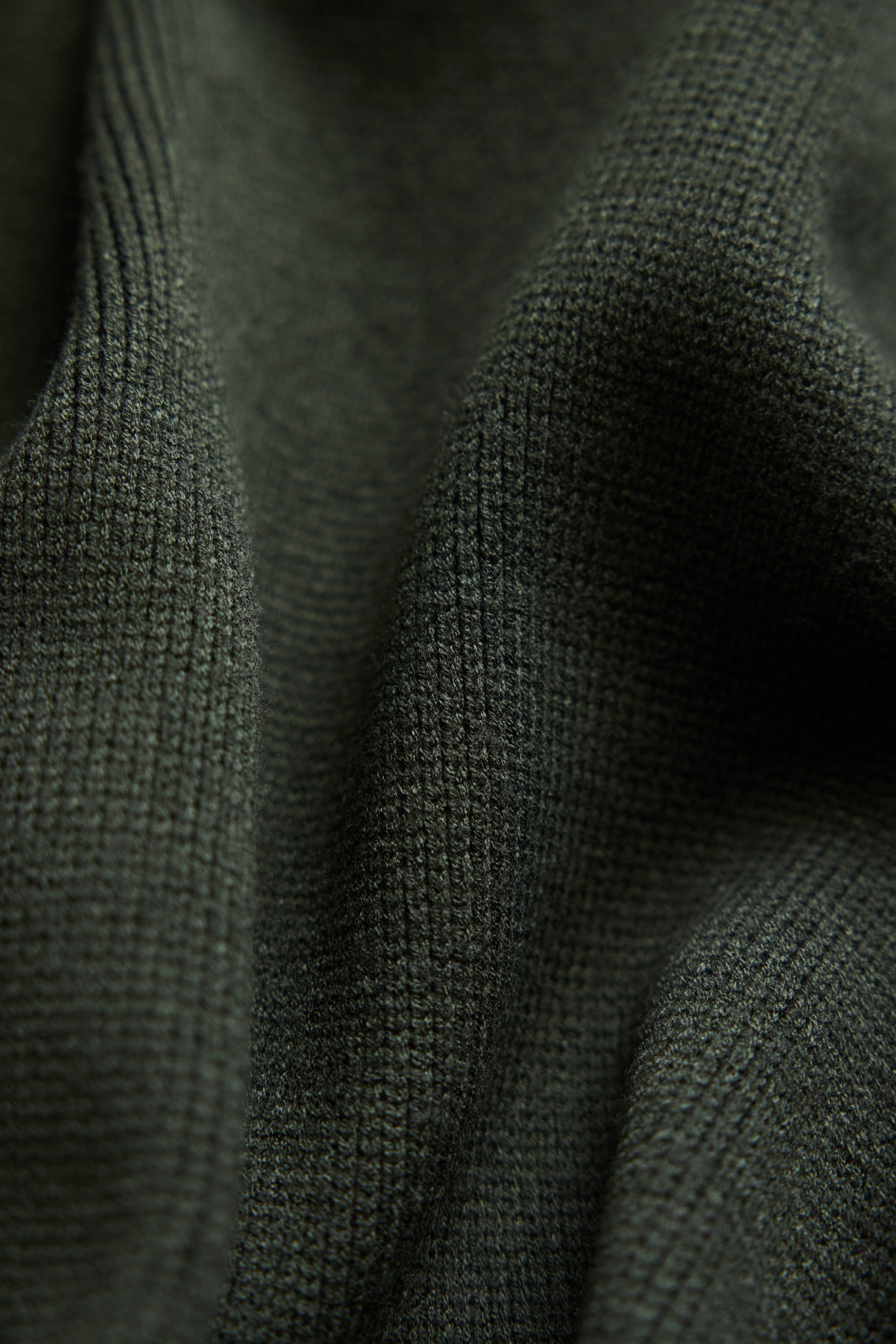 RAINS Sowa Knit Zip Cardigan Green/Black Long Sleeve