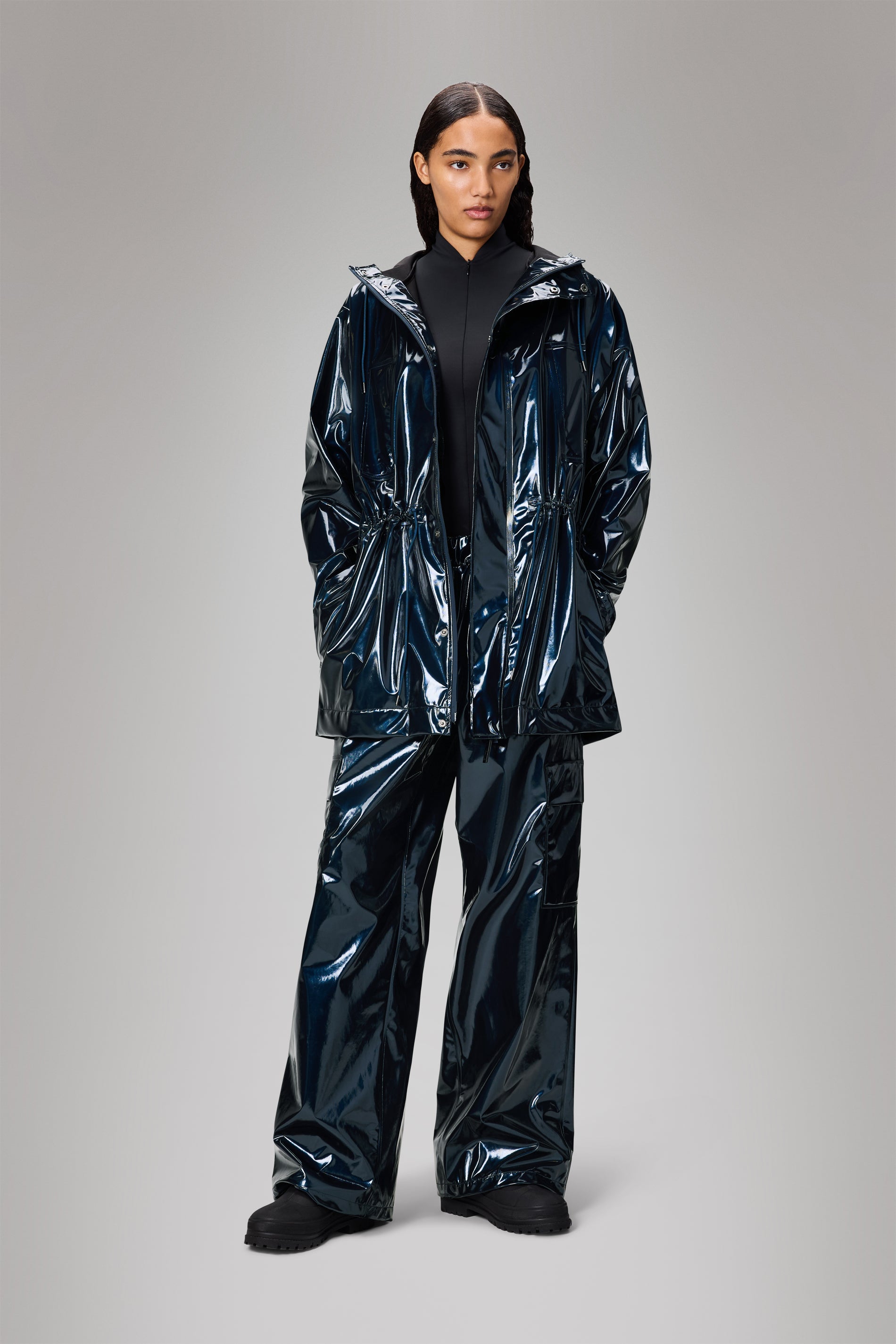 RAINS Bold Long Jacket Spill Jacket