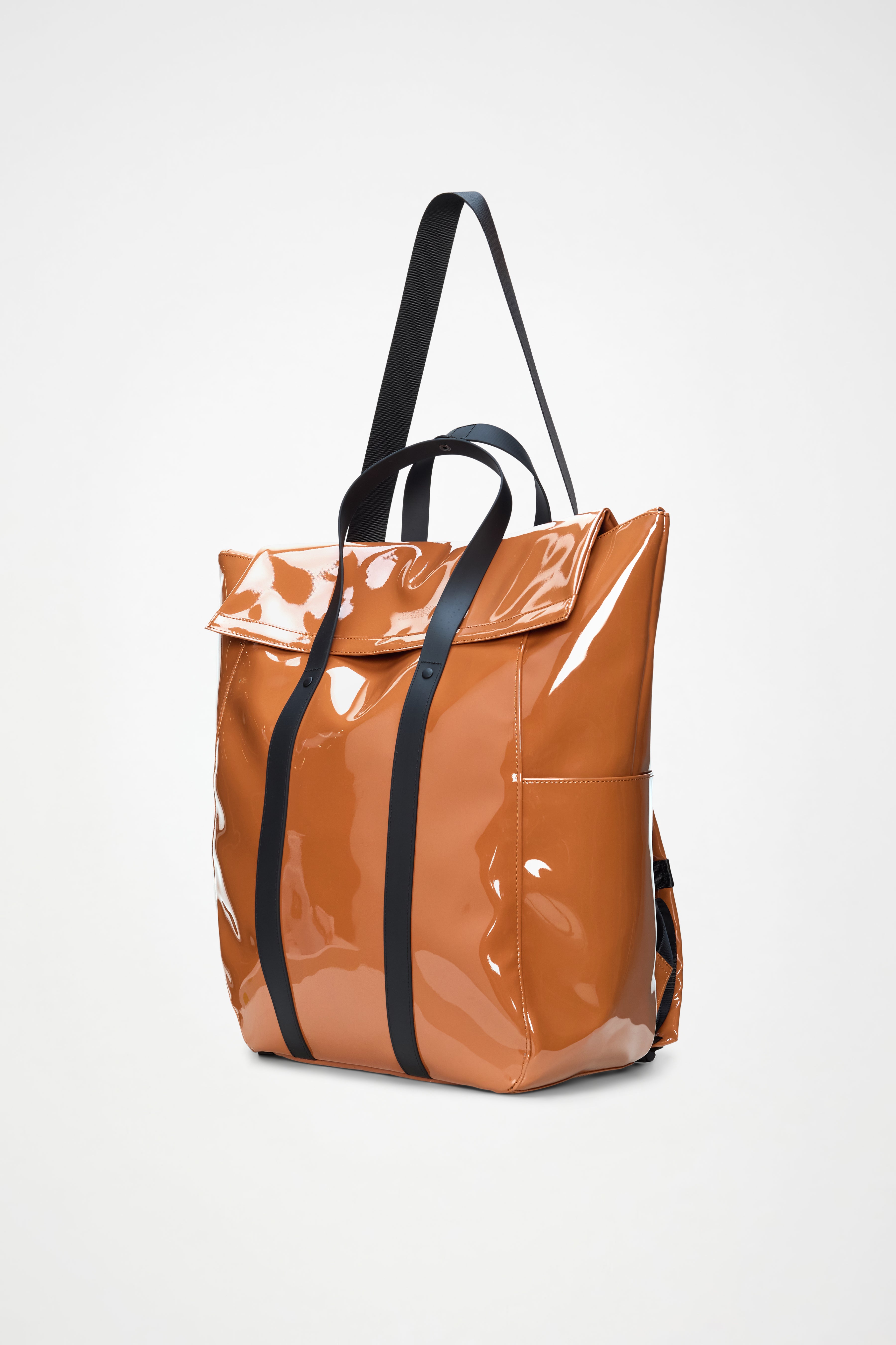 RAINS 2 Way Tote Bag Large Ochre Tote