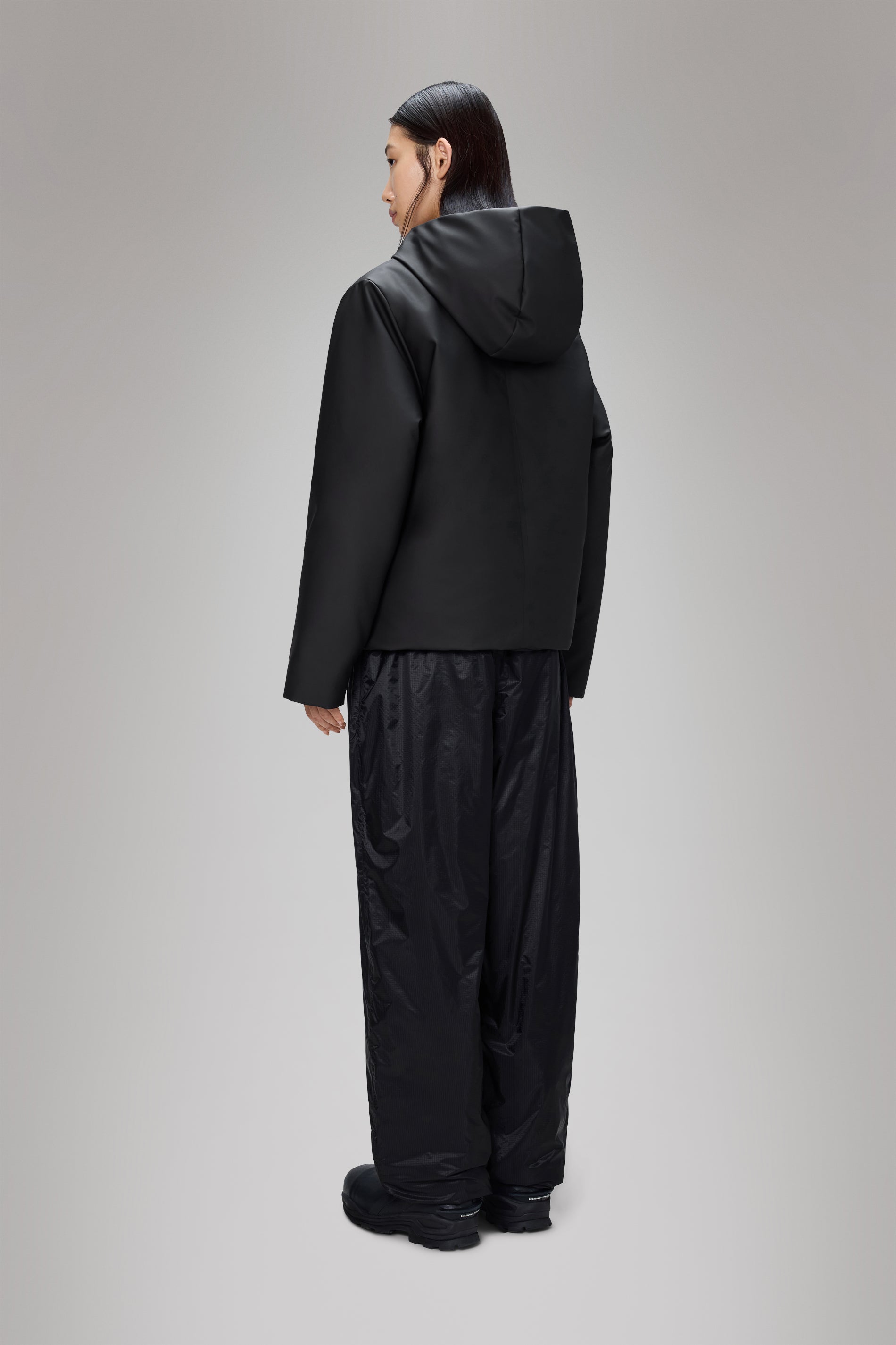 RAINS Nome Short W Parka Black Jacket