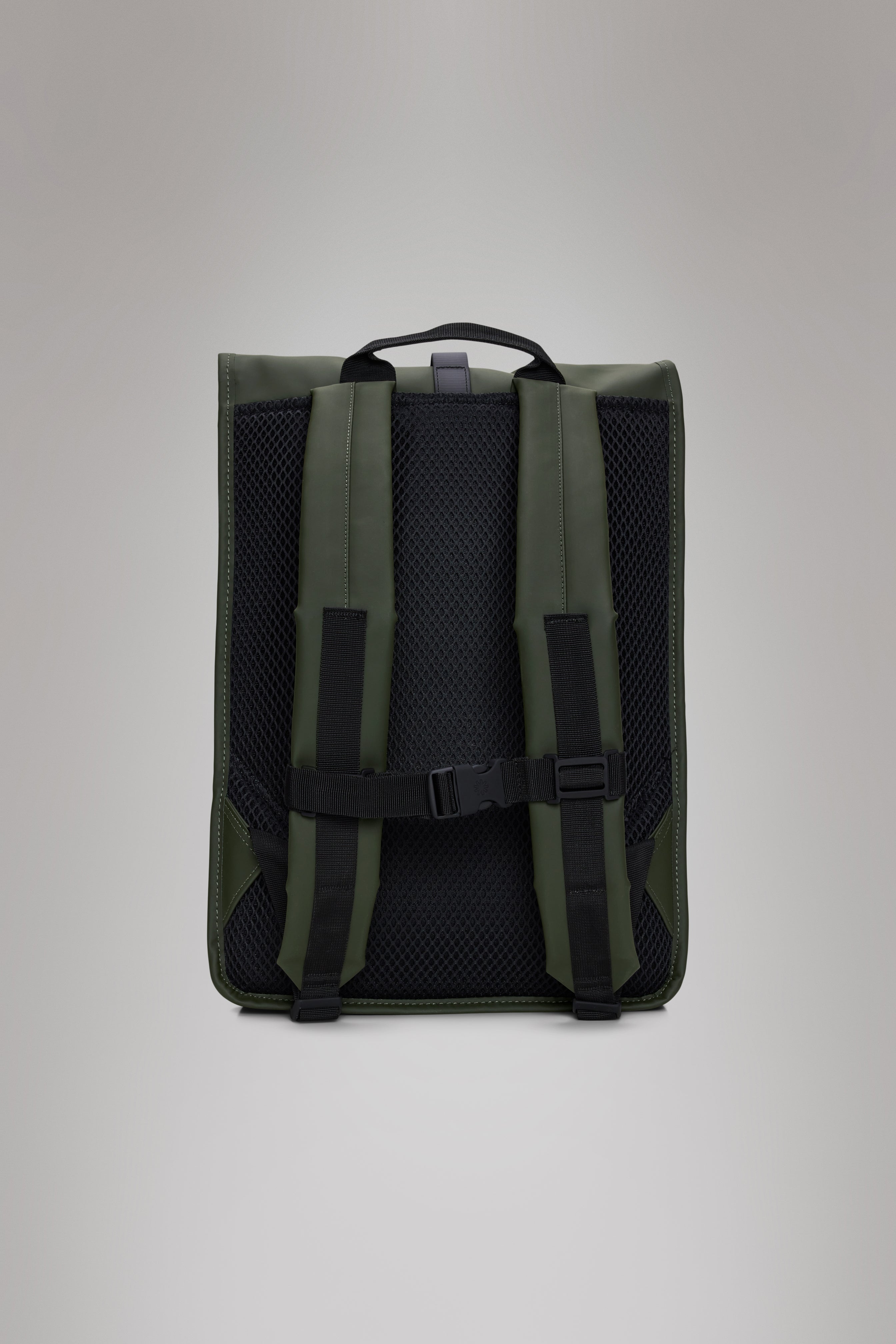 RAINS Rolltop Rucksack Green Backpack