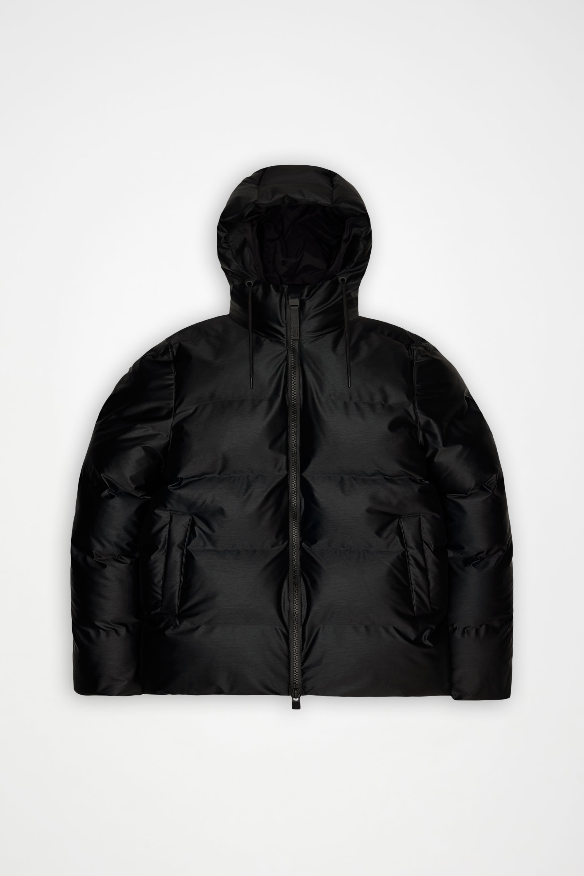 RAINS Alta Puffer Jacket Black Grain Jacket