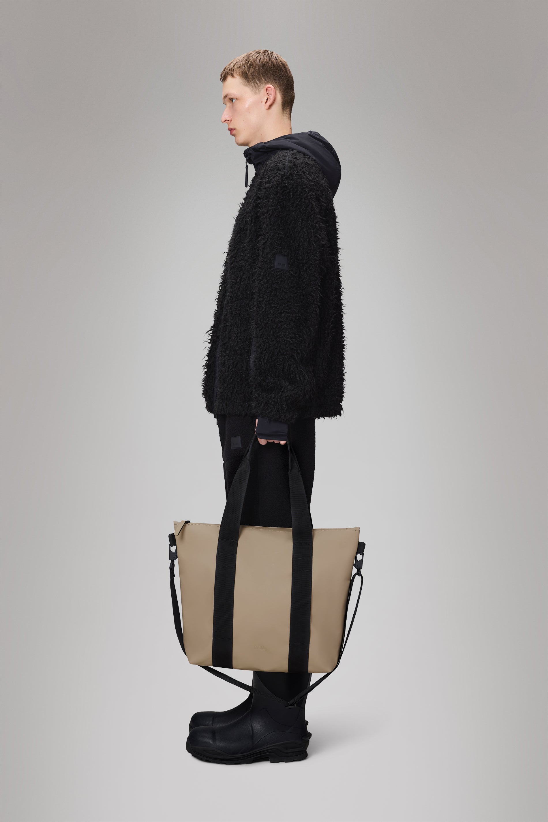 RAINS Tote Bag Mini Beige 16L H36 x D13 x W40 cm Tote