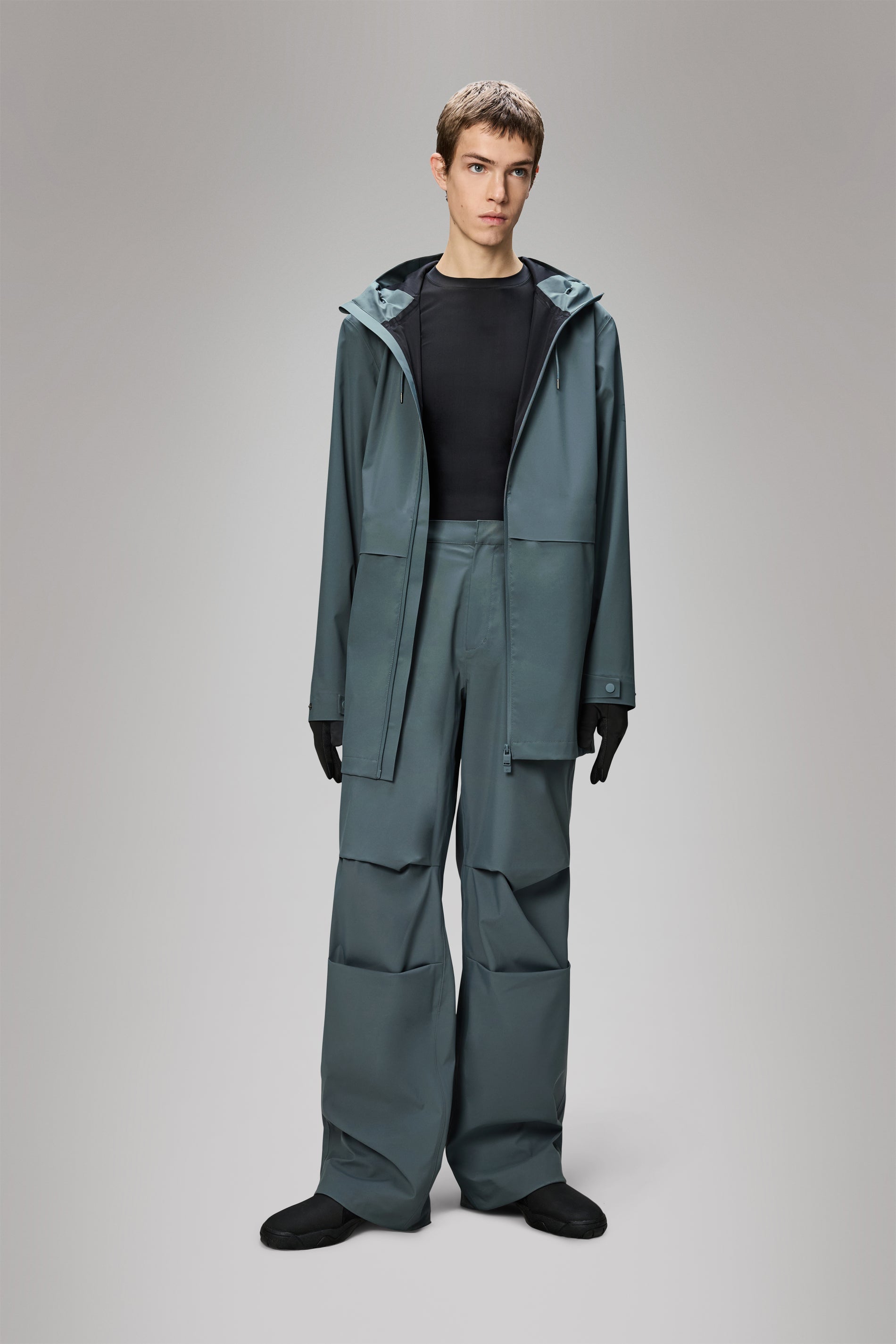 Rains Suva Hardshell Long Jacket Lagoon Jacket