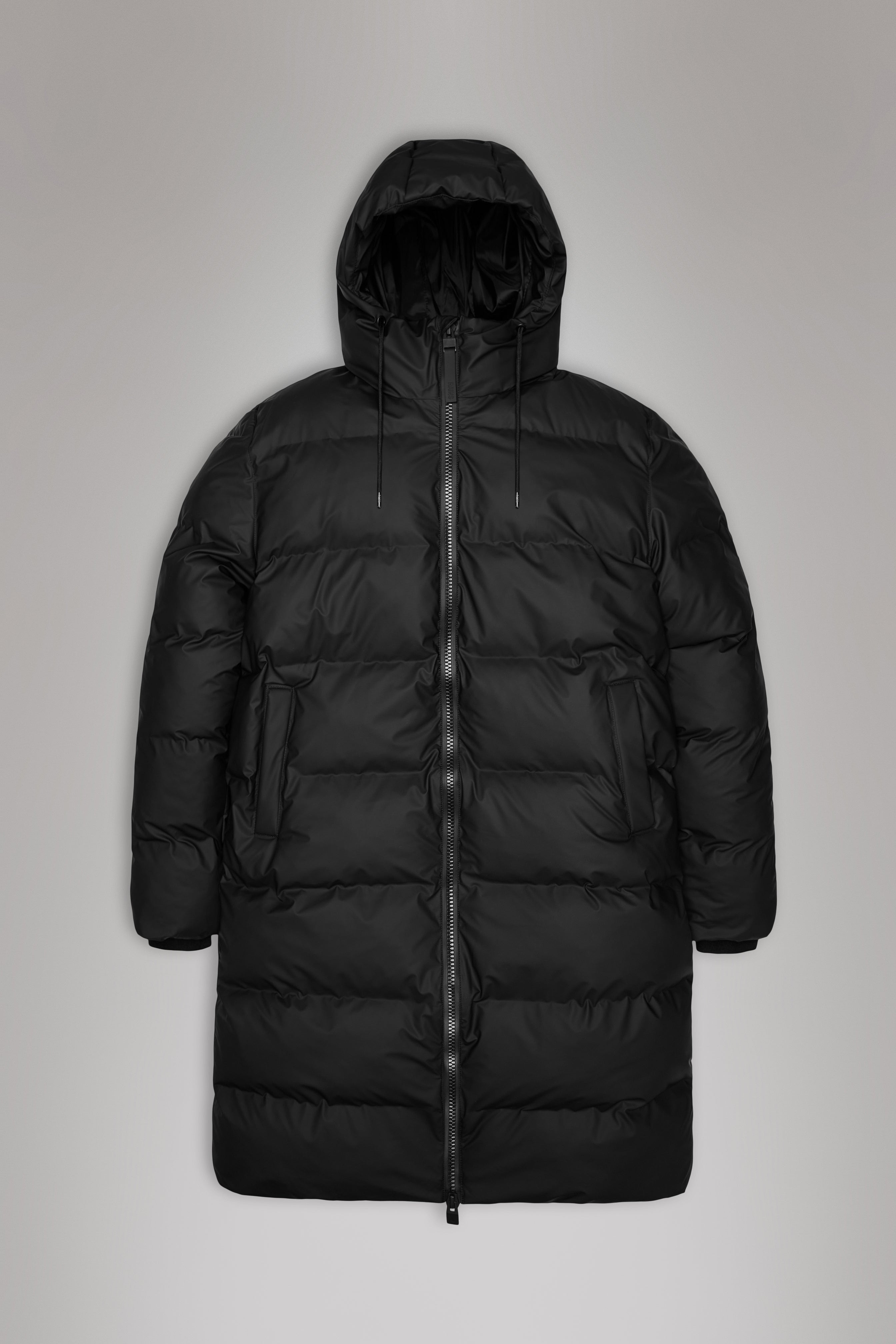 RAINS Alta Longer Puffer Jacket Black Jacket