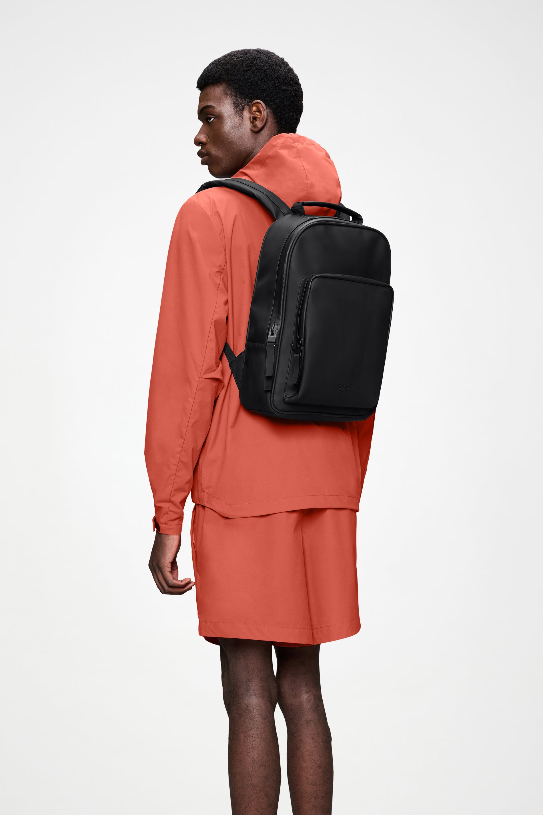 RAINS Book Daypack Black Backpack