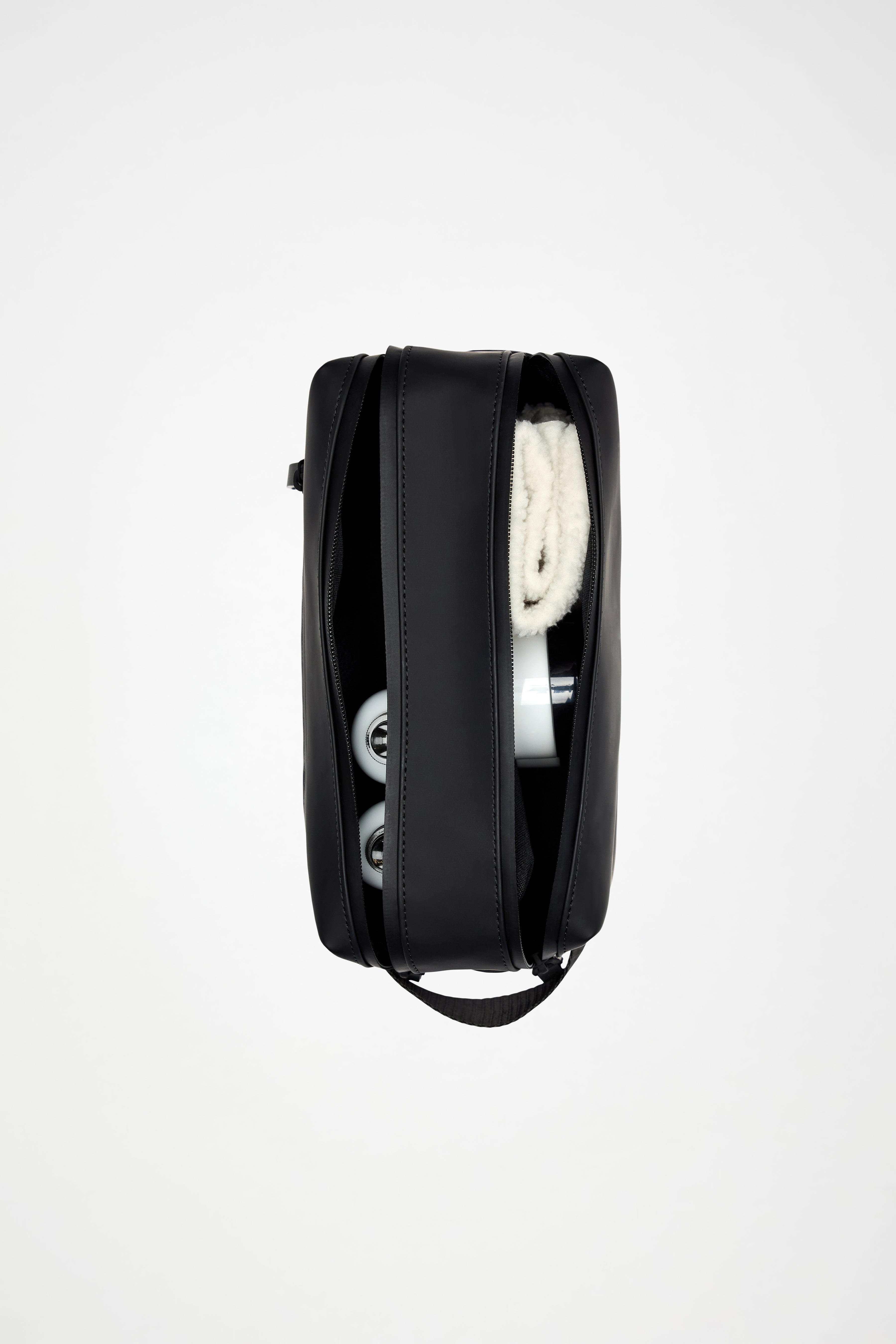 RAINS 2 Zip  Wash Bag Beige Wash Bag