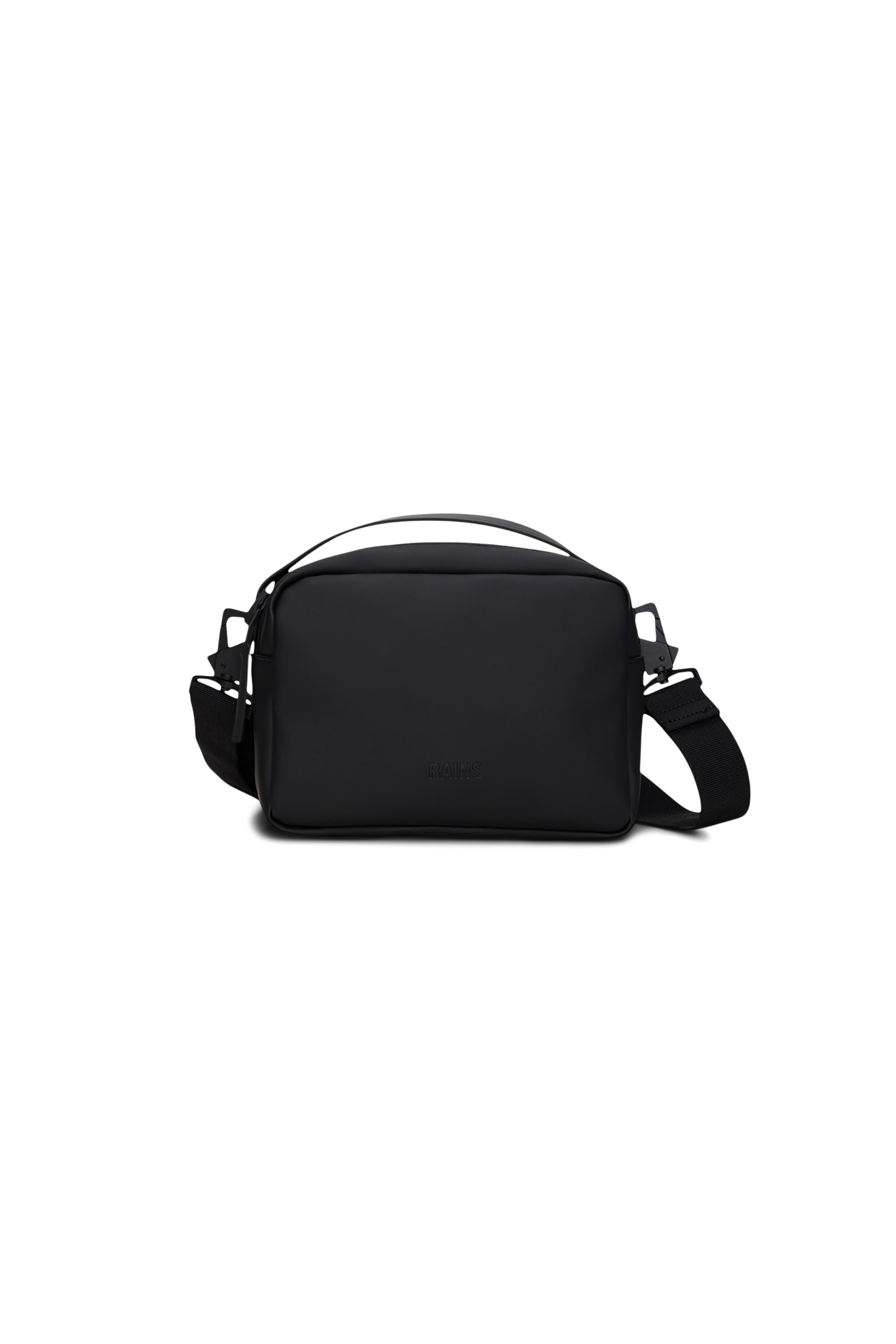 RAINS Box Bag Black Crossbody