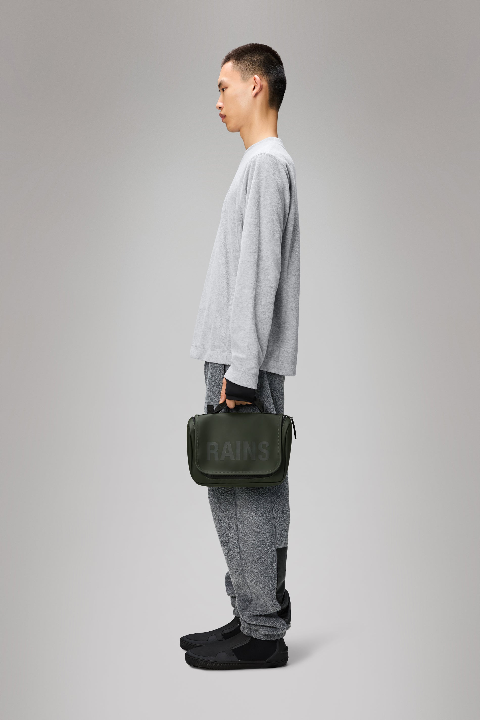 RAINS Texel Wash Bag Green Wash Bag