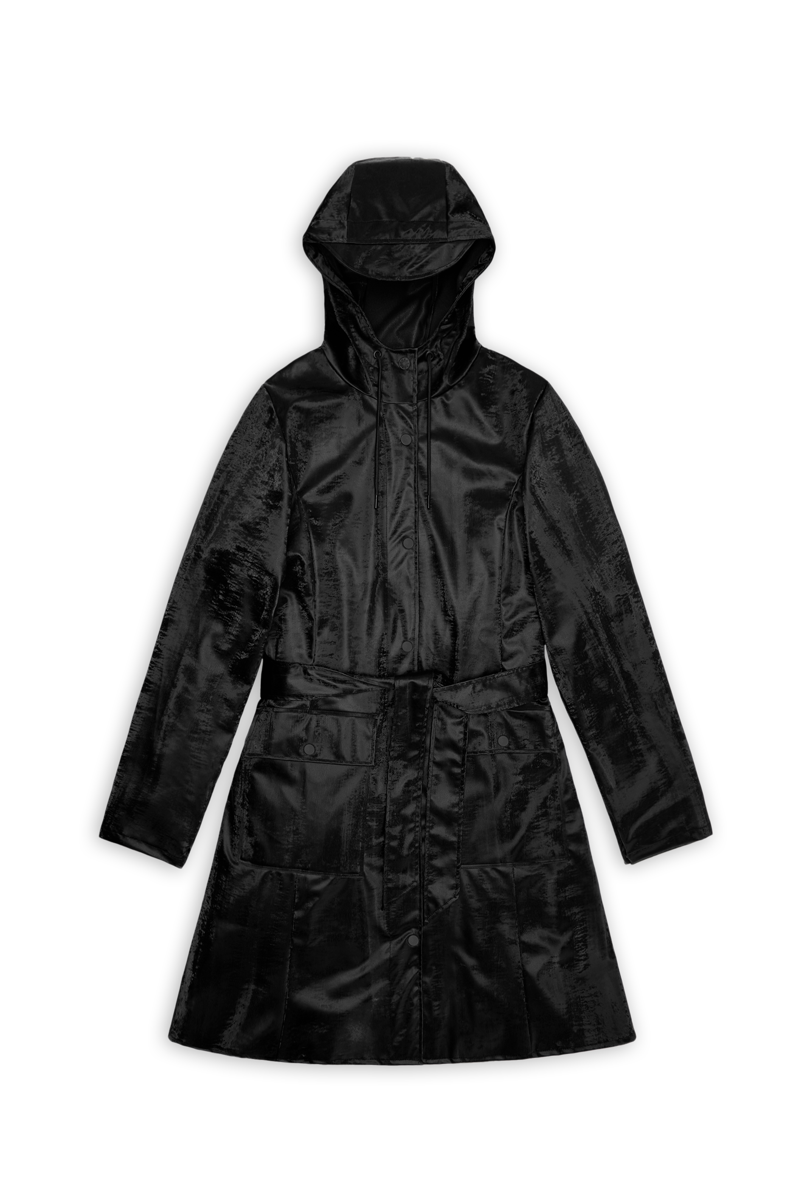 Rains Curve Long Jacket
 Coal Jacket