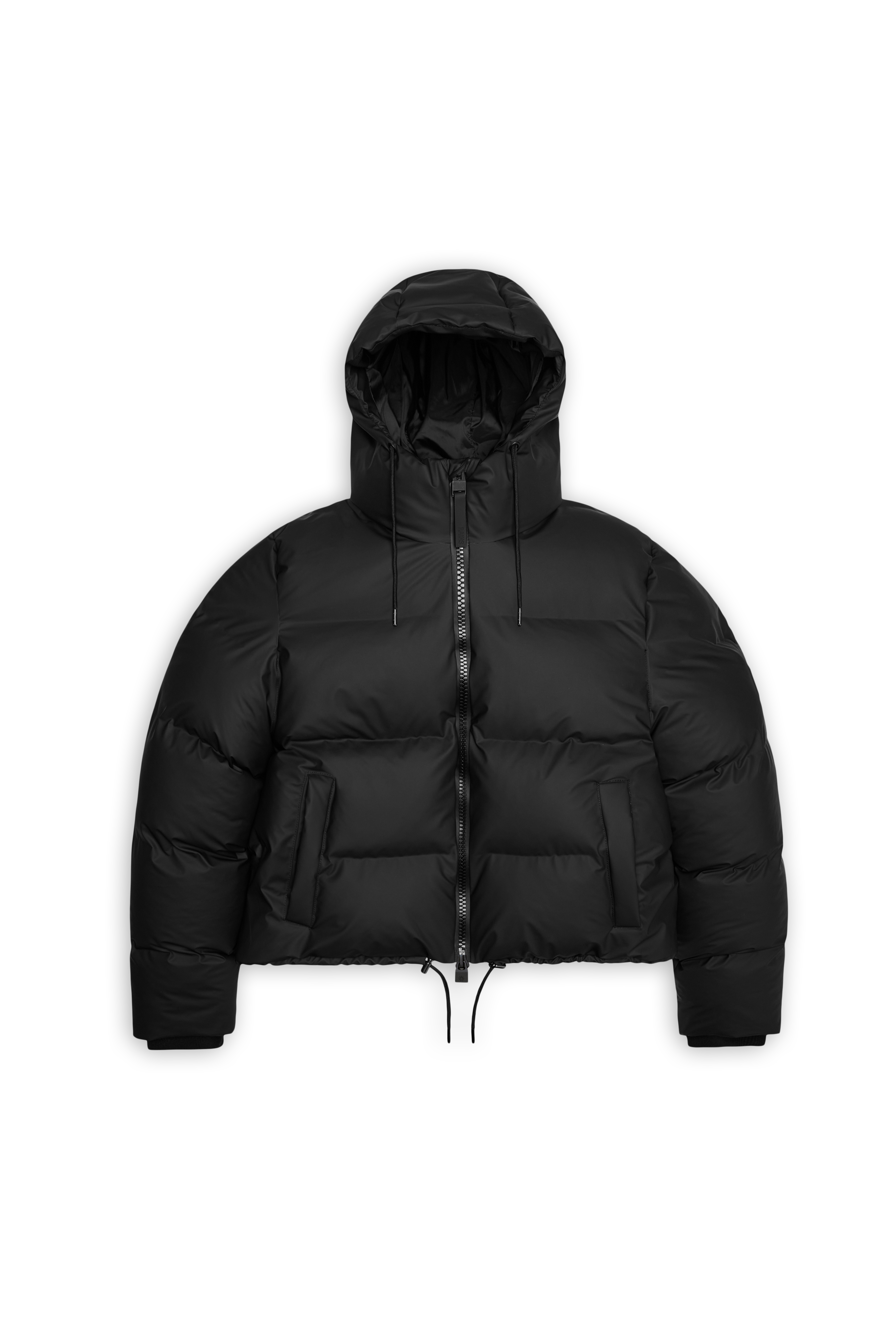 RAINS Alta Short Puffer Jacket Black Jacket