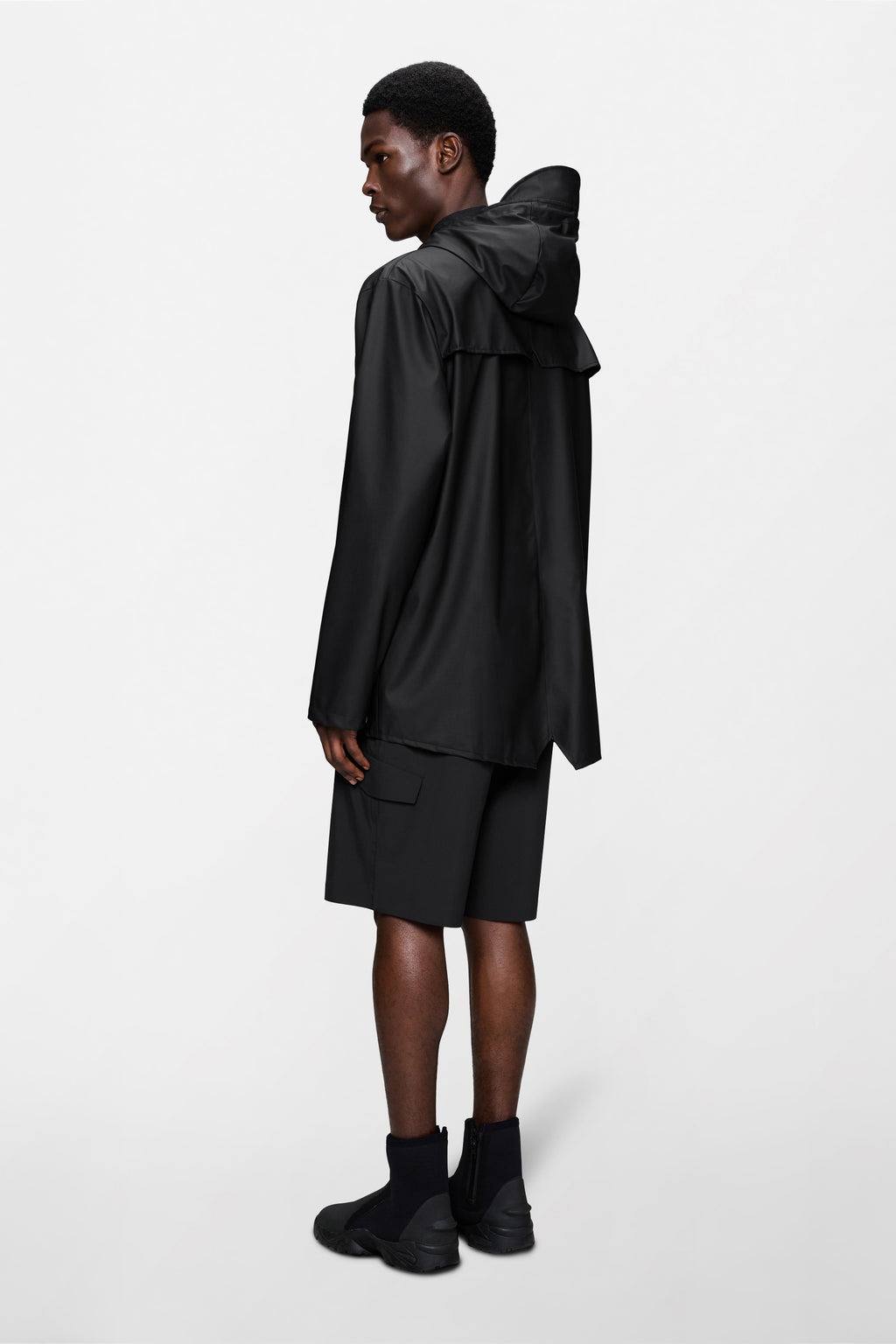 RAINS Piumino Impermeabile Uomo Nero – Giacca Invernale Con Cappuccio E Tasche In Pile, Taglia L