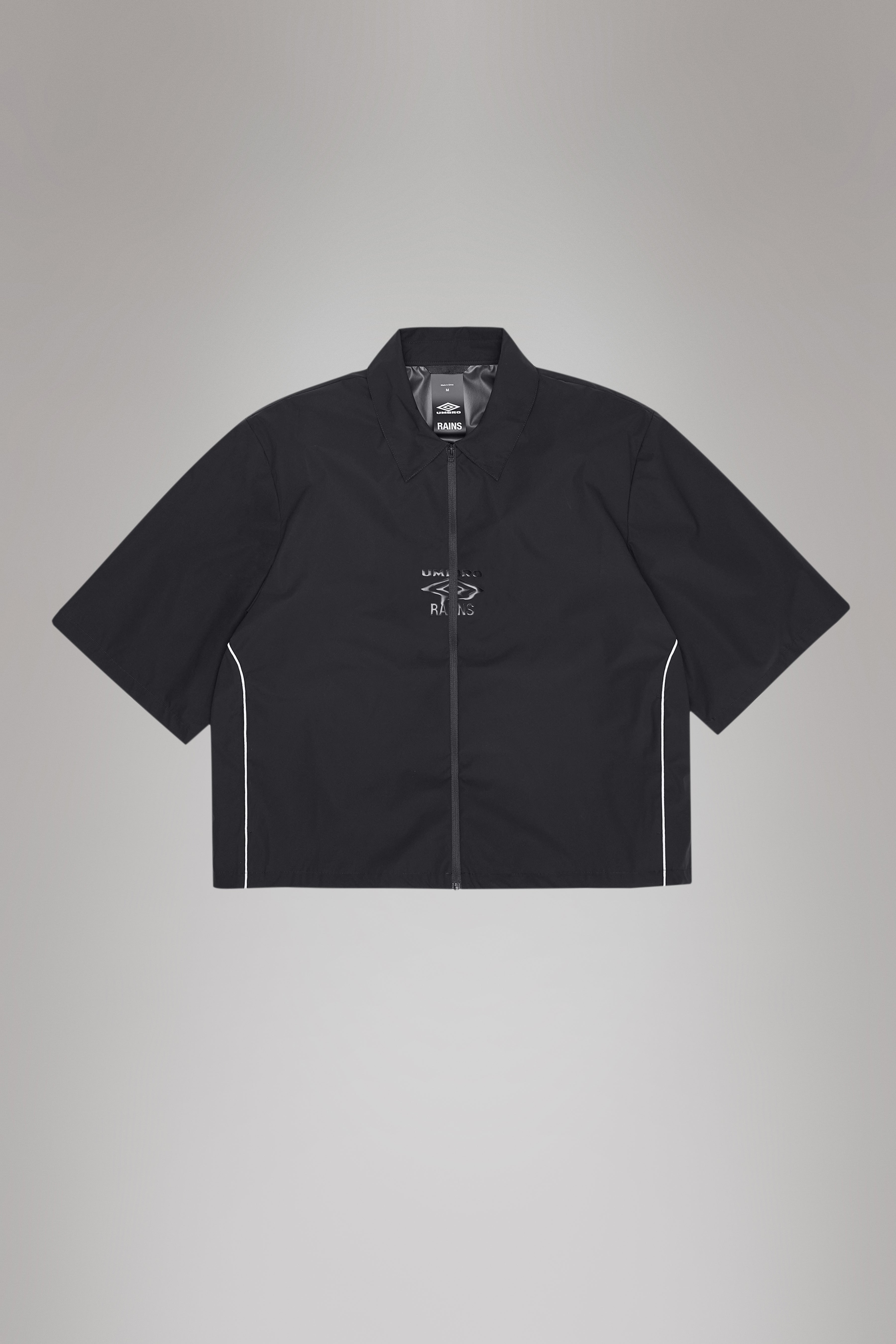 RAINS Rains x Umbro Drill Overshirt Black Short Sleeve