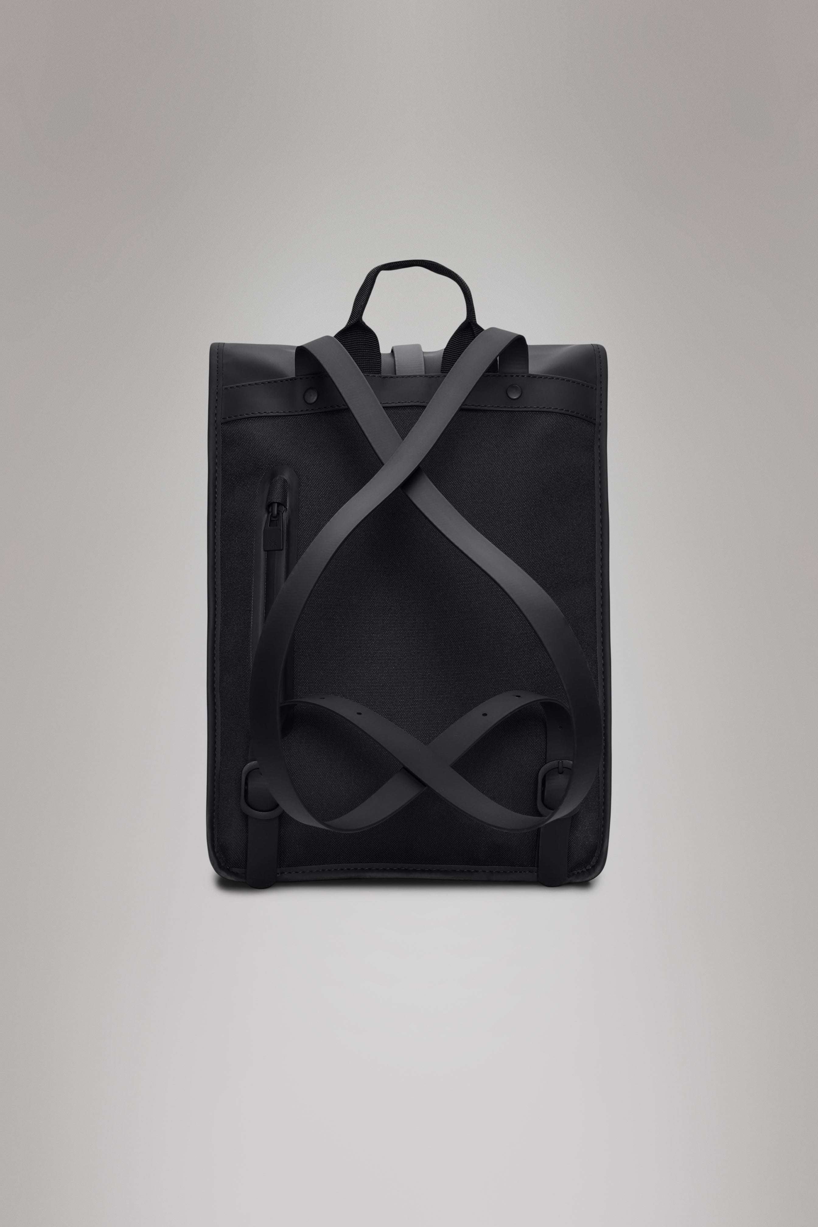 RAINS Rolltop Rucksack Mini Black 10L H50 x D10 x W27 cm Backpack