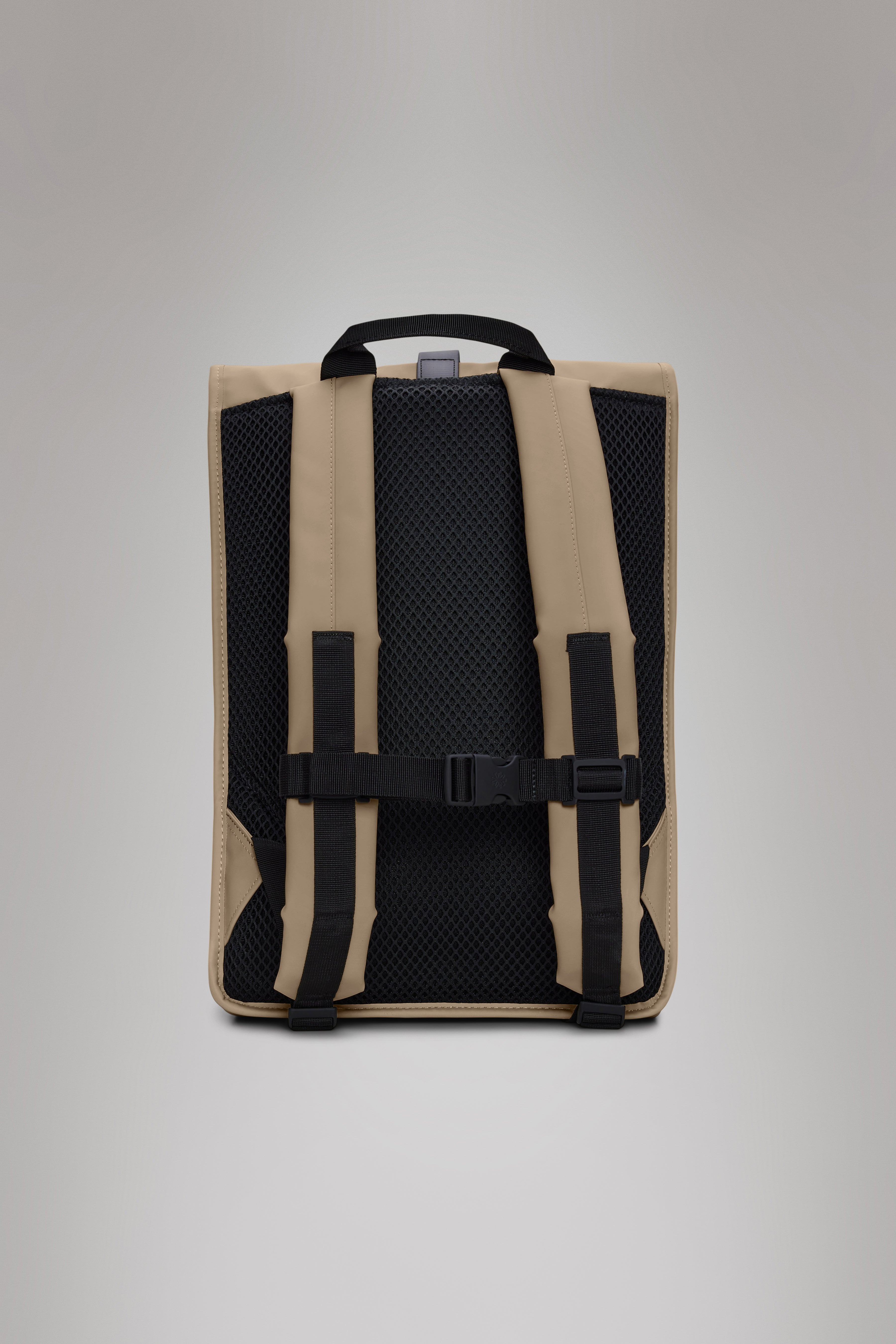 RAINS Rolltop Rucksack Beige Backpack