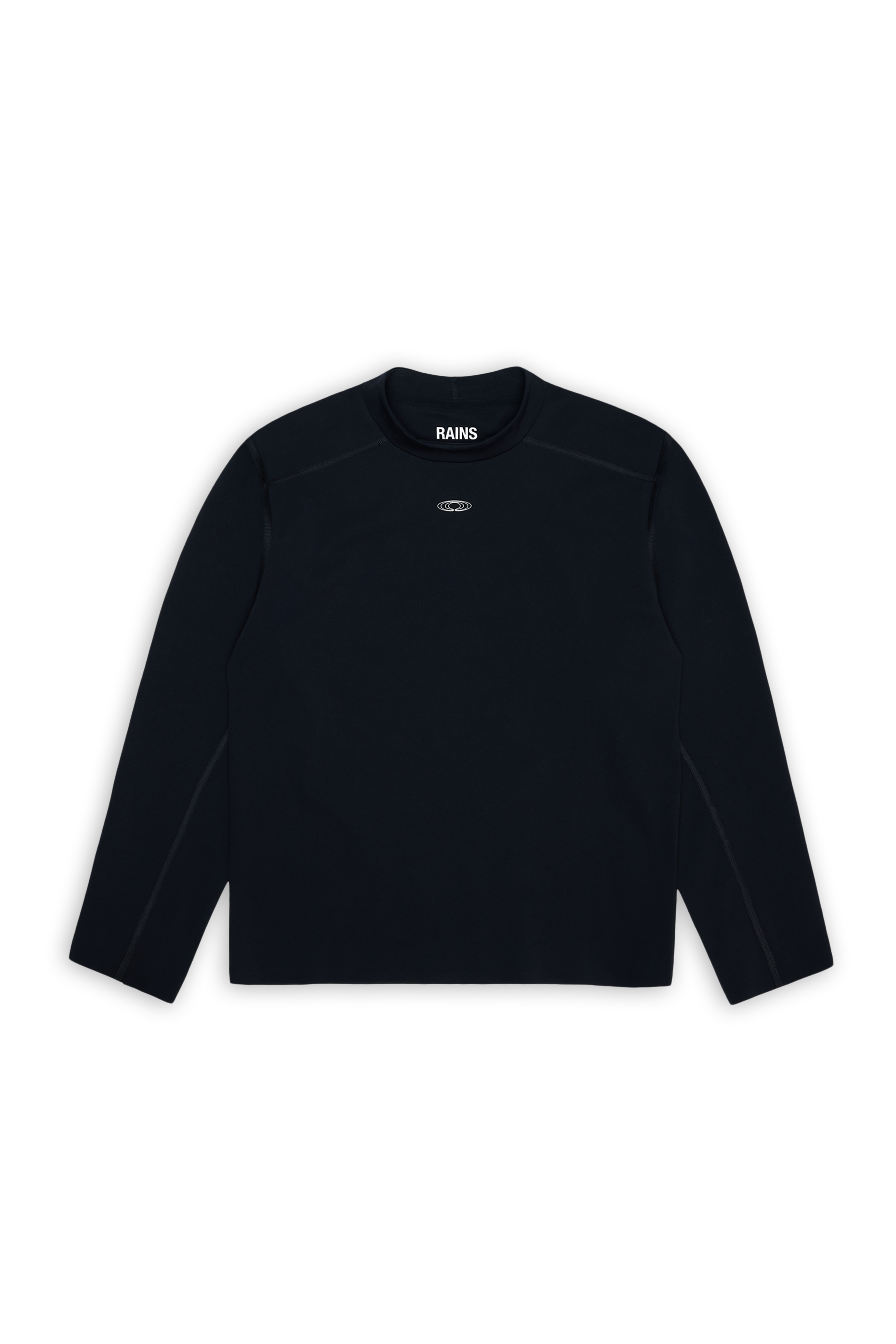 RAINS Warm-Up Long Sleeve Top Black Long Sleeve