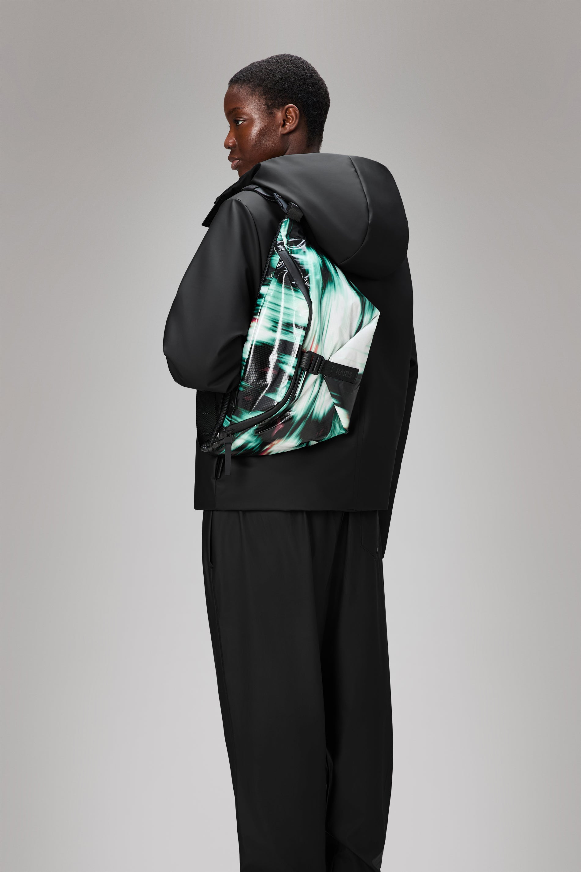 RAINS Sibu Bum Bag Large Blur 10L H23.50 x D12 x W37.50 cm Bum bag