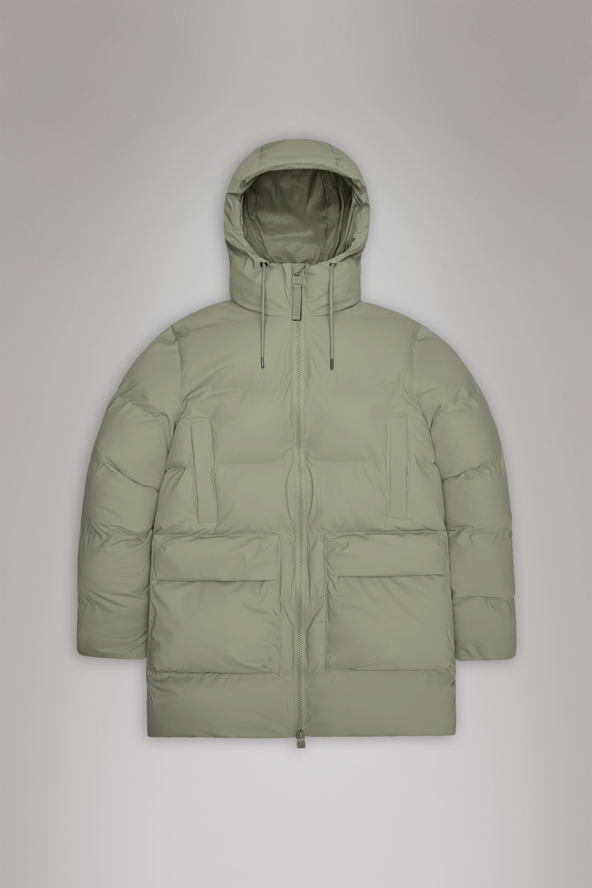 Rains Alta Long Puffer Cargo Jacket Drift Jacket